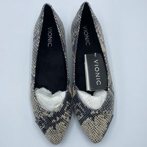Vionic Gem Caballo Natural Snake NEW Size 8